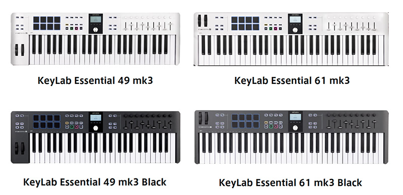 Arturia アートリア KeyLab Essential 49 mk3 Black ユニバーサルMIDI